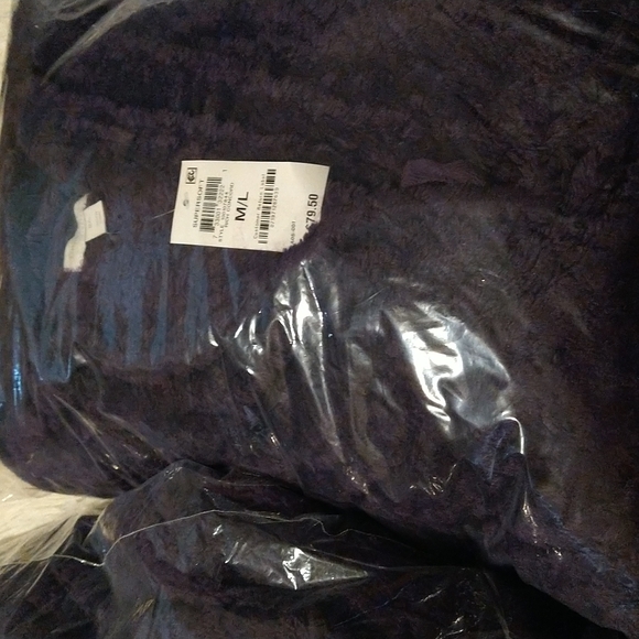 Charter Club Plush Zigzag Long Cozy Plush Wrap Robe,M/L - Picture 3 of 4